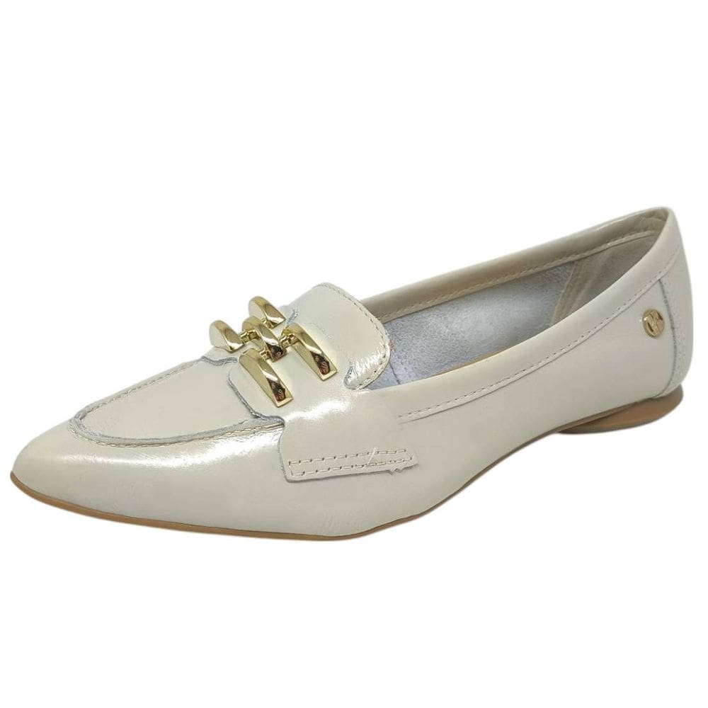 Sapatilha Feminina Bico Fino Elegante Couro Conforto Bottero