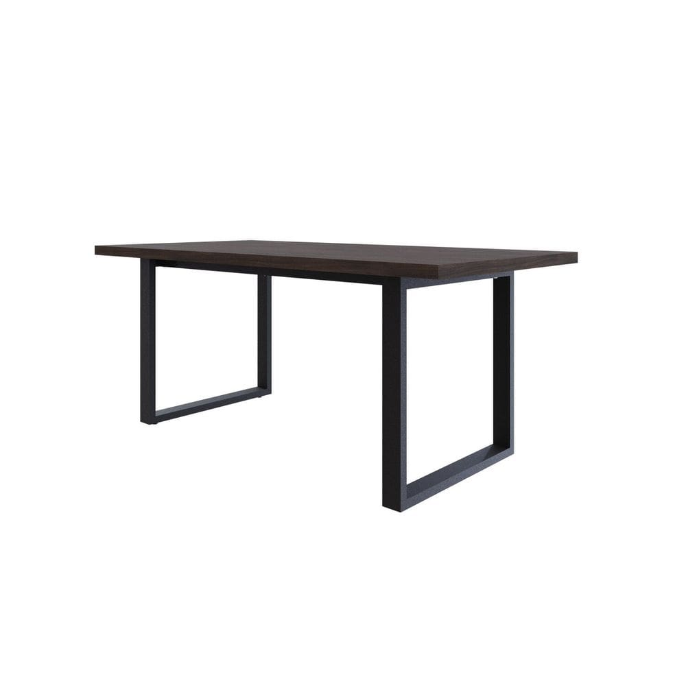 Mesa de Jantar Queens R 180cmx90cmx75cm Terracota/Preto