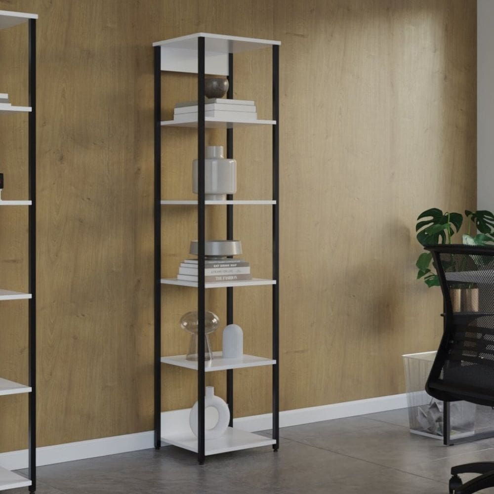 Torre com Estrutura em Aço para Escritório Design Moderno Branco/Preto