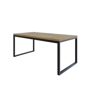 Mesa de Jantar Yon 200cmx90cmx77 cm Vermont OAK/Preto