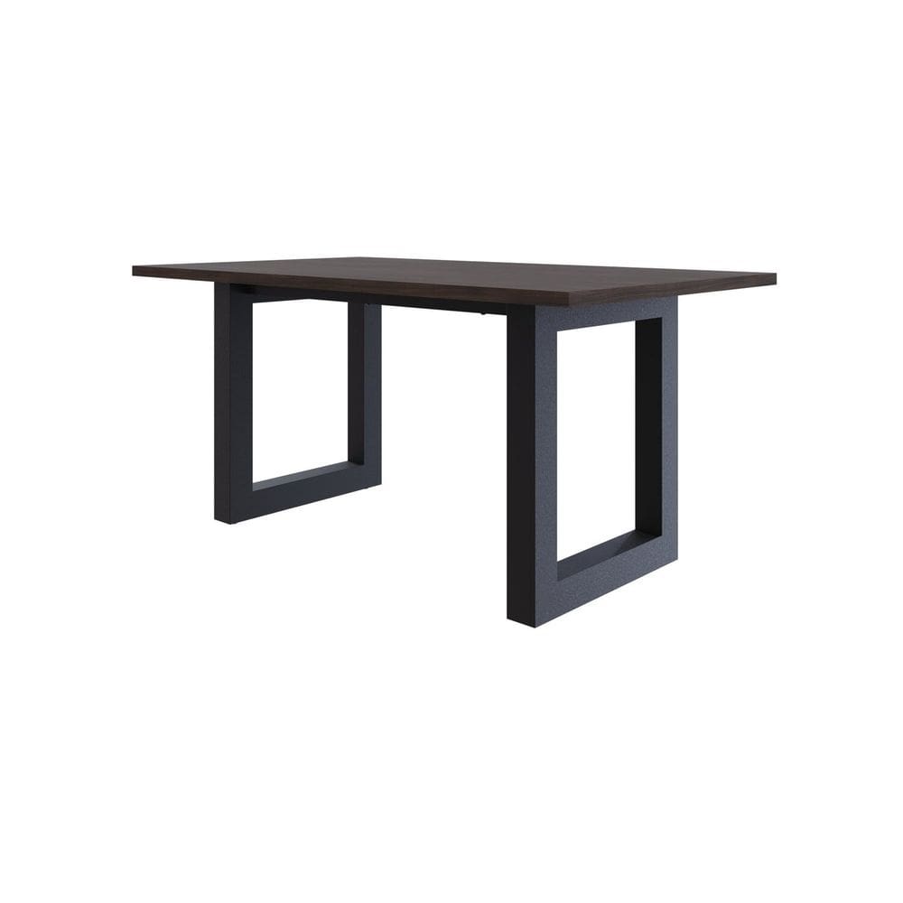 Mesa de Jantar Bronx R 160cm x90x75cm Terracota/Preto