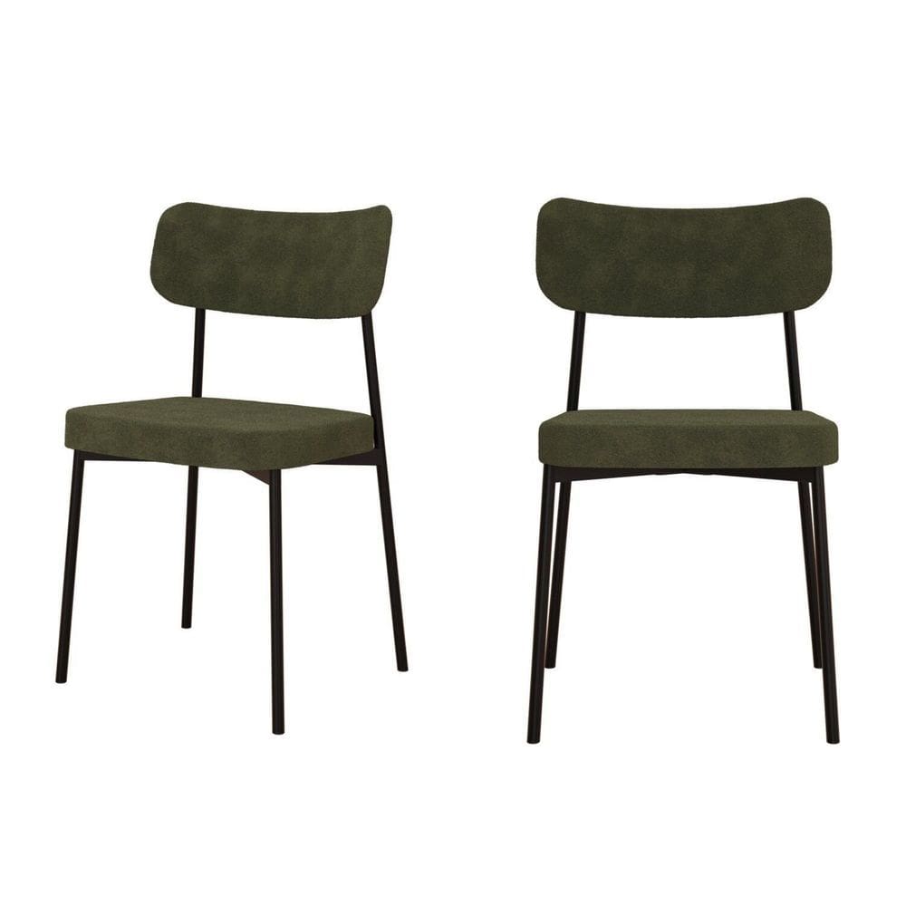Kit com 2 Cadeiras para Sala de Jantar Mona Yescasa Verde Alga