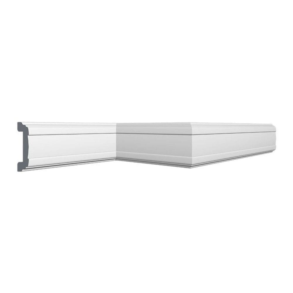 Kit com 15 Barras Roda Meio Cw13 Perfil de Poliestireno Linha Homestar 30m Branco