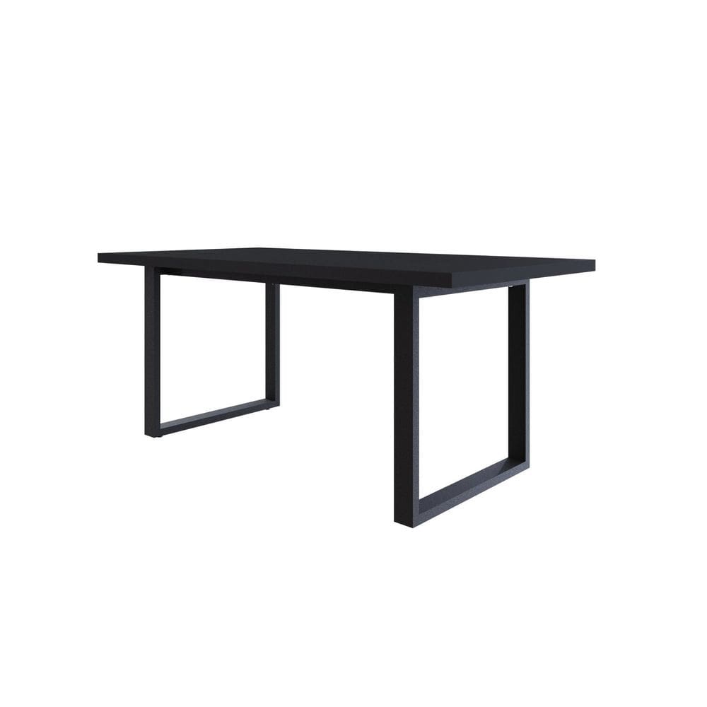 Mesa de Jantar Queens R 180cmx90cmx75cm Preto/Preto