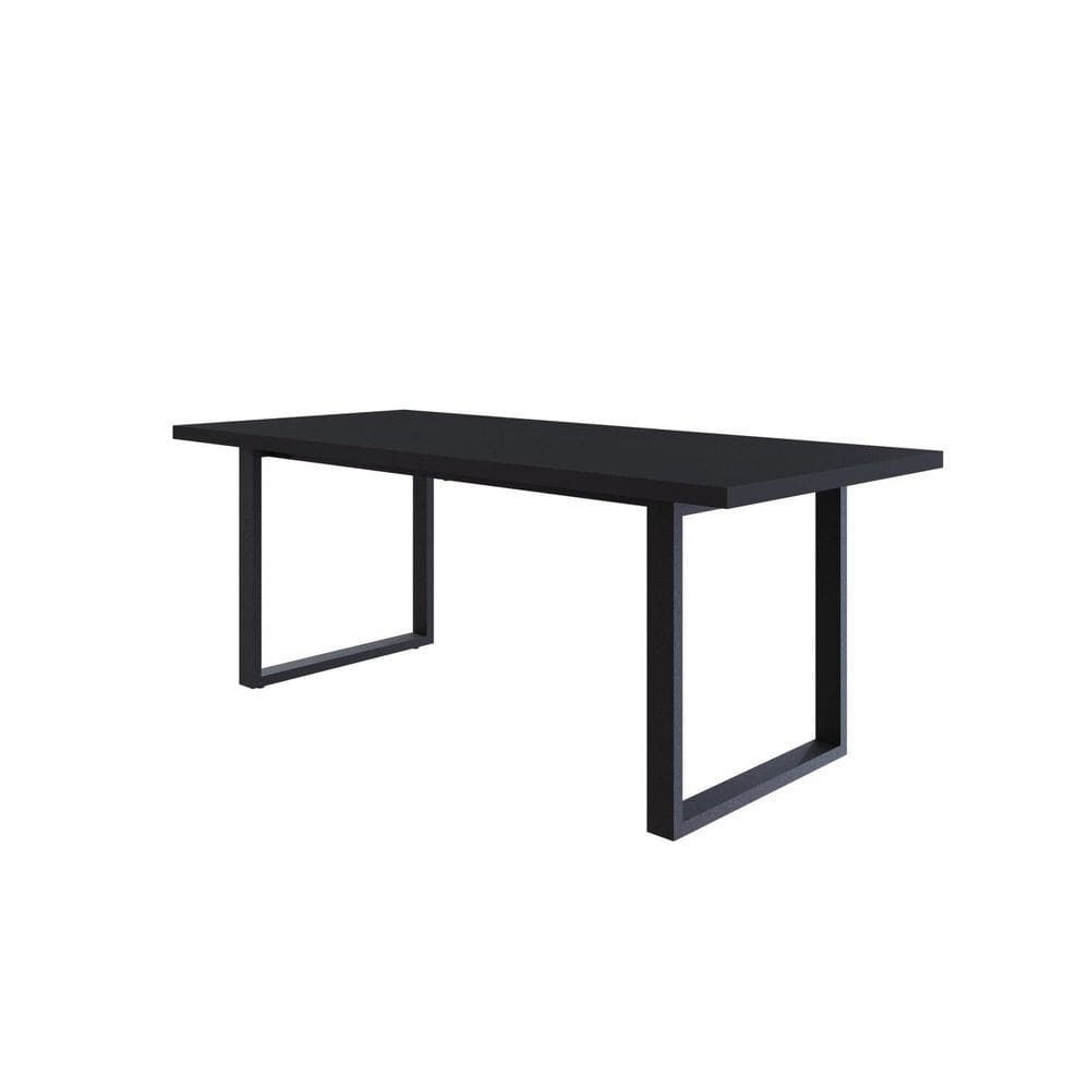 Mesa de Jantar Queens R 200cmx90cmx75 cm Preto/Preto