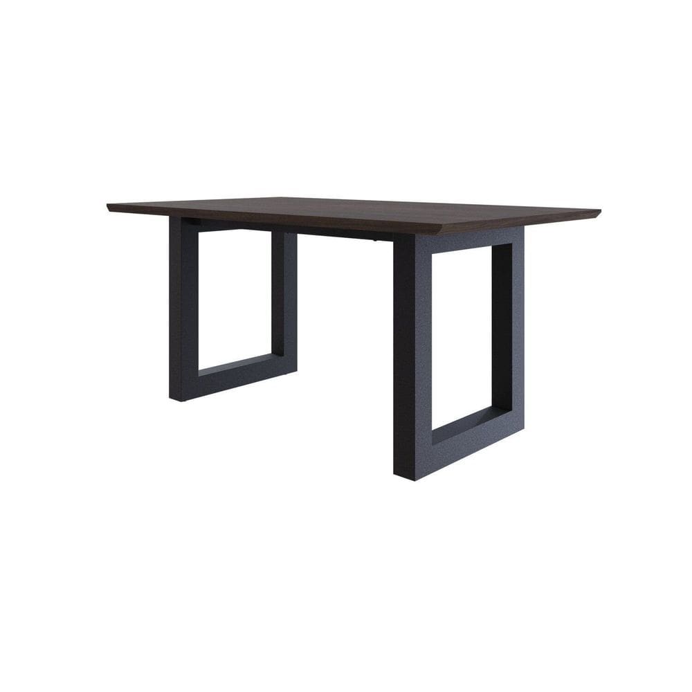 Mesa de Jantar Bronx R 160cmx90cmx75 cm Terracota/Preto