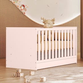 Berço Mini Cama Doce Sonho 77,0cm x 74,0cm x 133,0cm Rosa