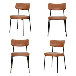Kit com 4 Cadeiras para Sala de Jantar Mona Yescasa Caramelo