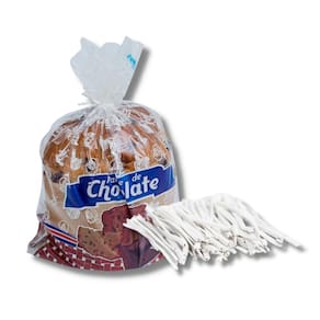 100 Un De Saco P/ Panetone De Chocolate 100G + 100 Fecho
