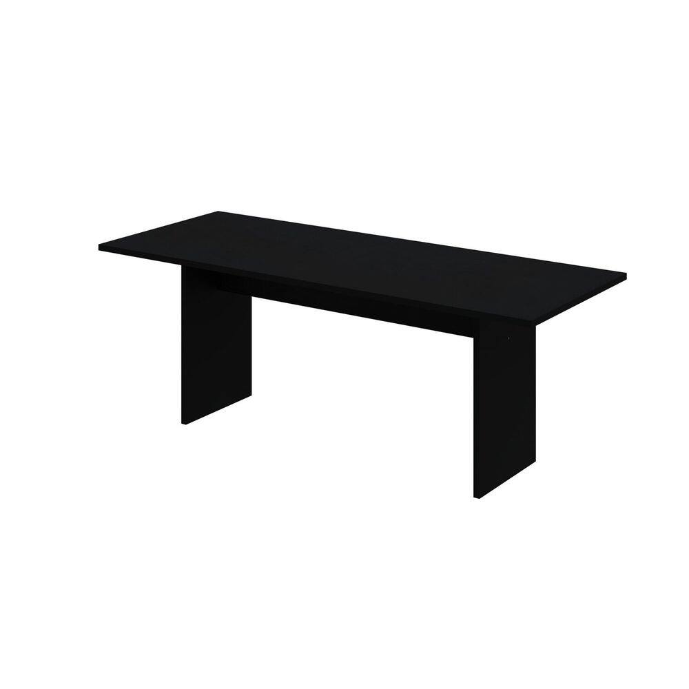 Mesa de Jantar 200x80x74cm 2,5cm Essence Preto