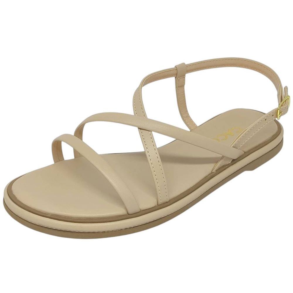 Sandália Feminina Rasteira Elegante Conforto Moderna Cacci