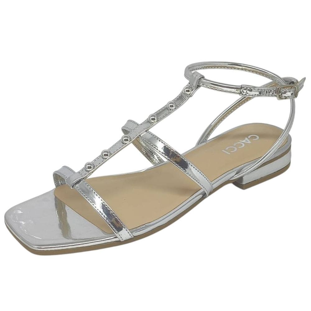 Sandália Feminina Rasteira Moderna Elegante Conforto Cacci