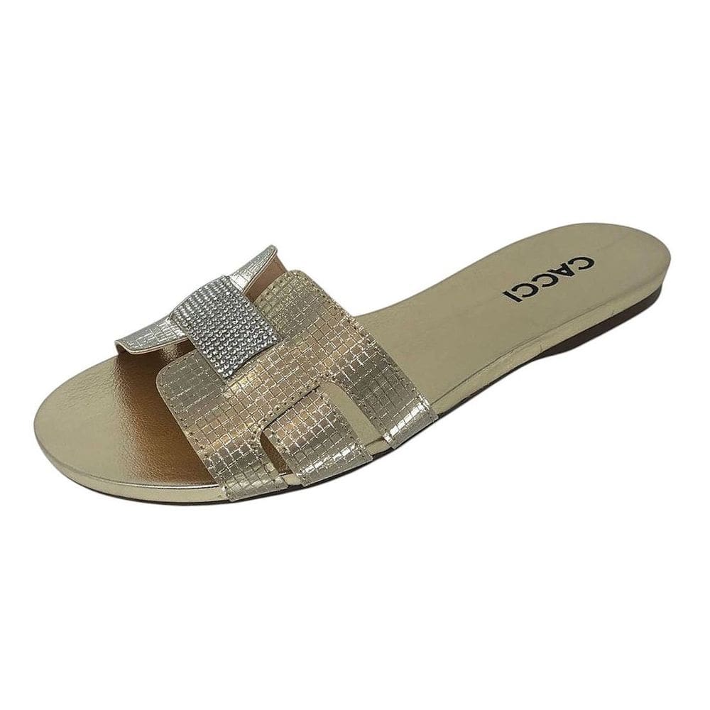 Chinelo Feminino Rasteira Macio Elegante Facil Calce Cacci
