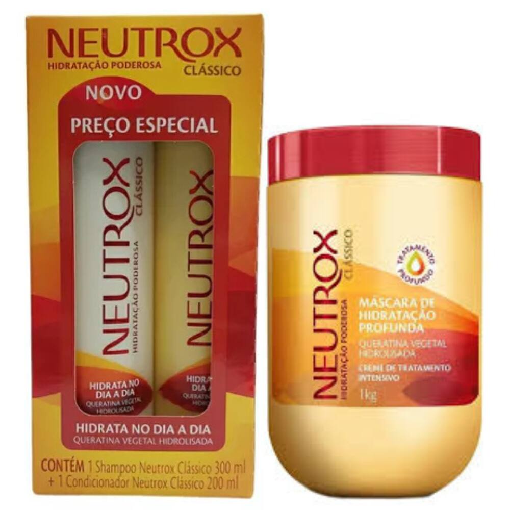 Neutrox Clássico Shampoo e Condicionador + Máscara  de Tratamento