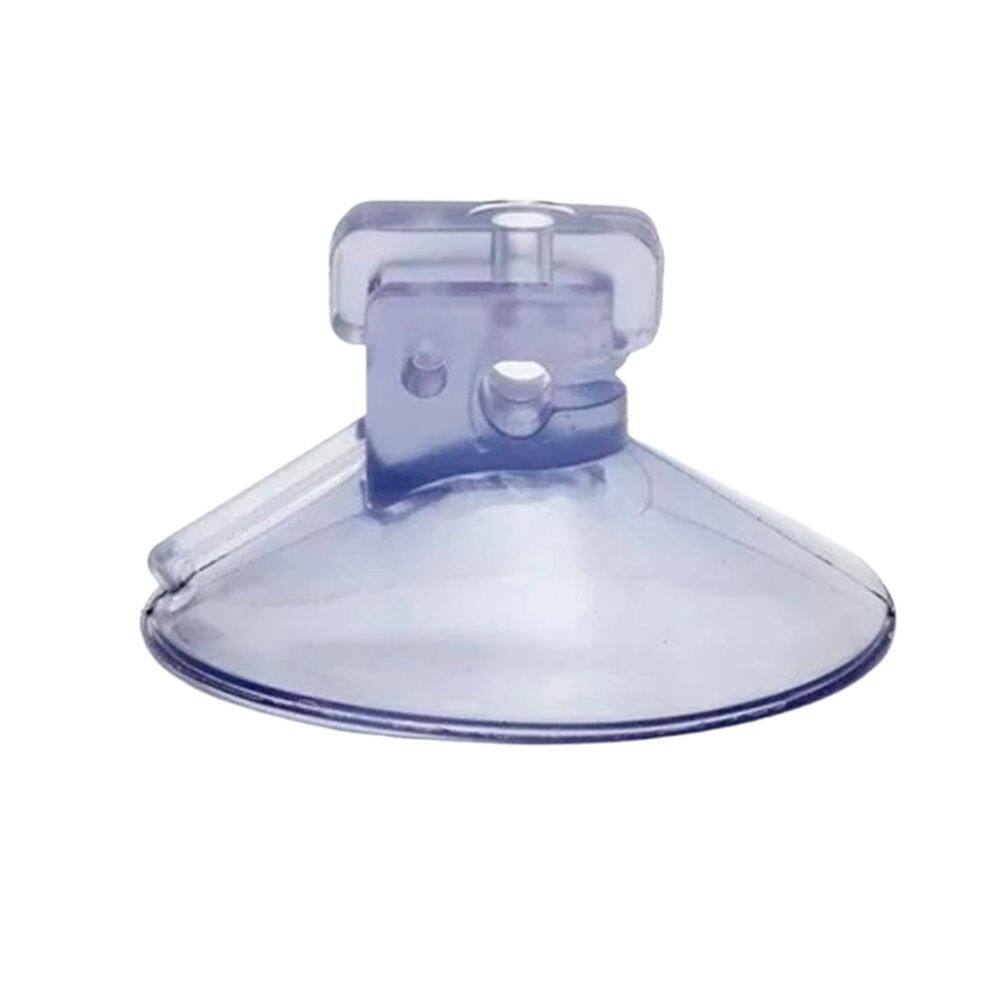6 Ventosas 40mm 4 cm C/Corte Lateral PVC P/Superfícies Lisas
