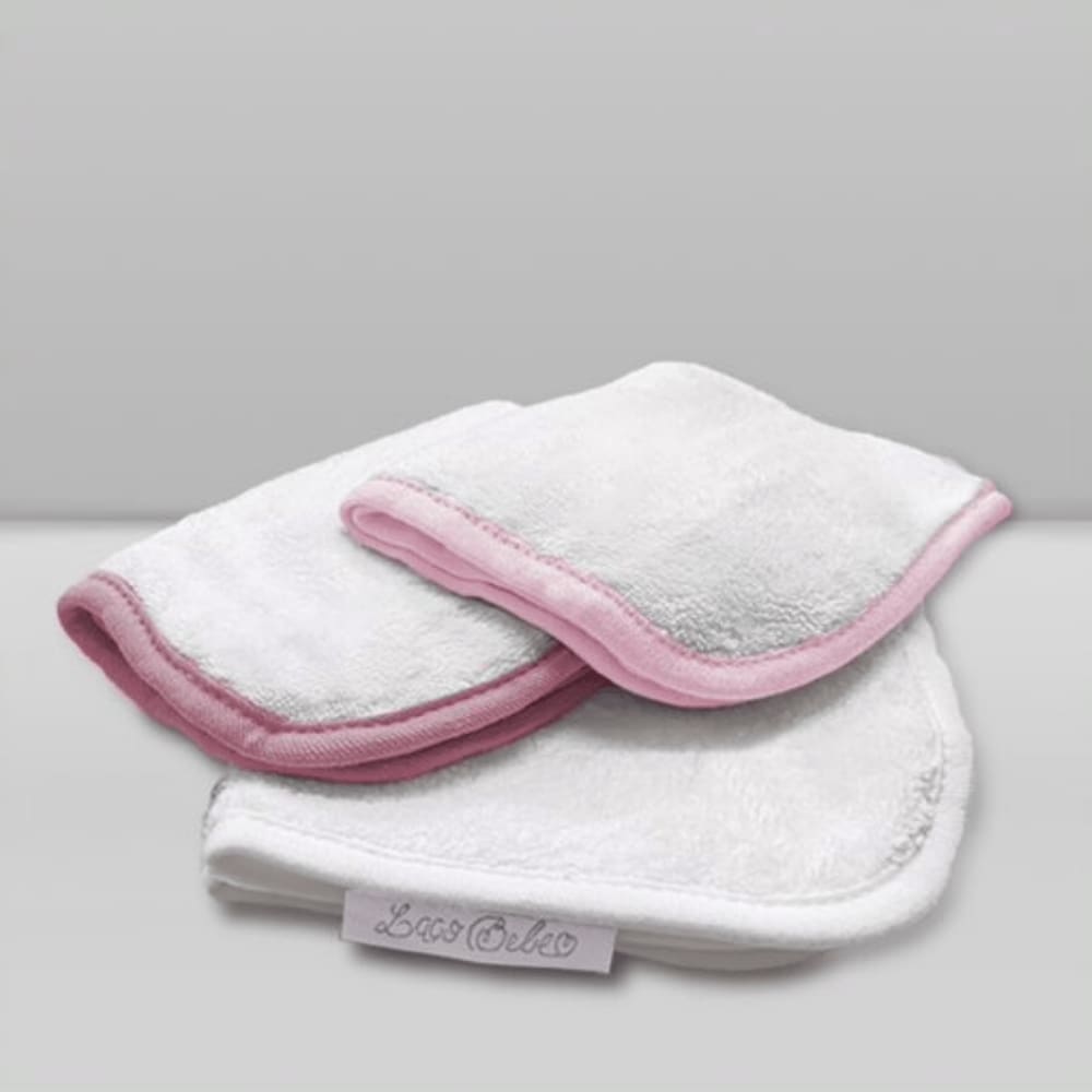 Kit Paninho de Boca/Babitas Rosa - Laço Bebê