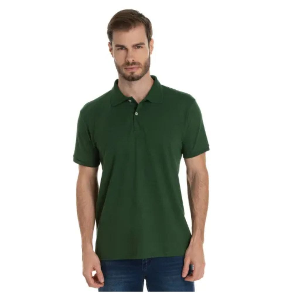 Camisa Polo Masculina Malha Basicamente Ref. 118515