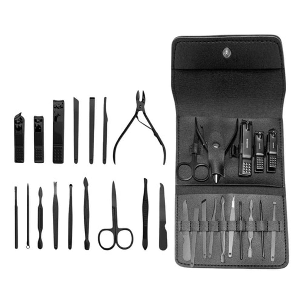 Kit Manicure Profissional Completo 16 Peças Estojo Premium