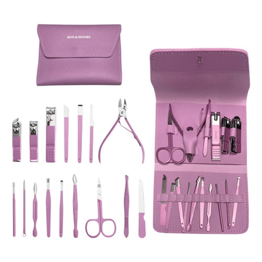 Kit Manicure Profissional Completo 16 Peças Estojo Premium
