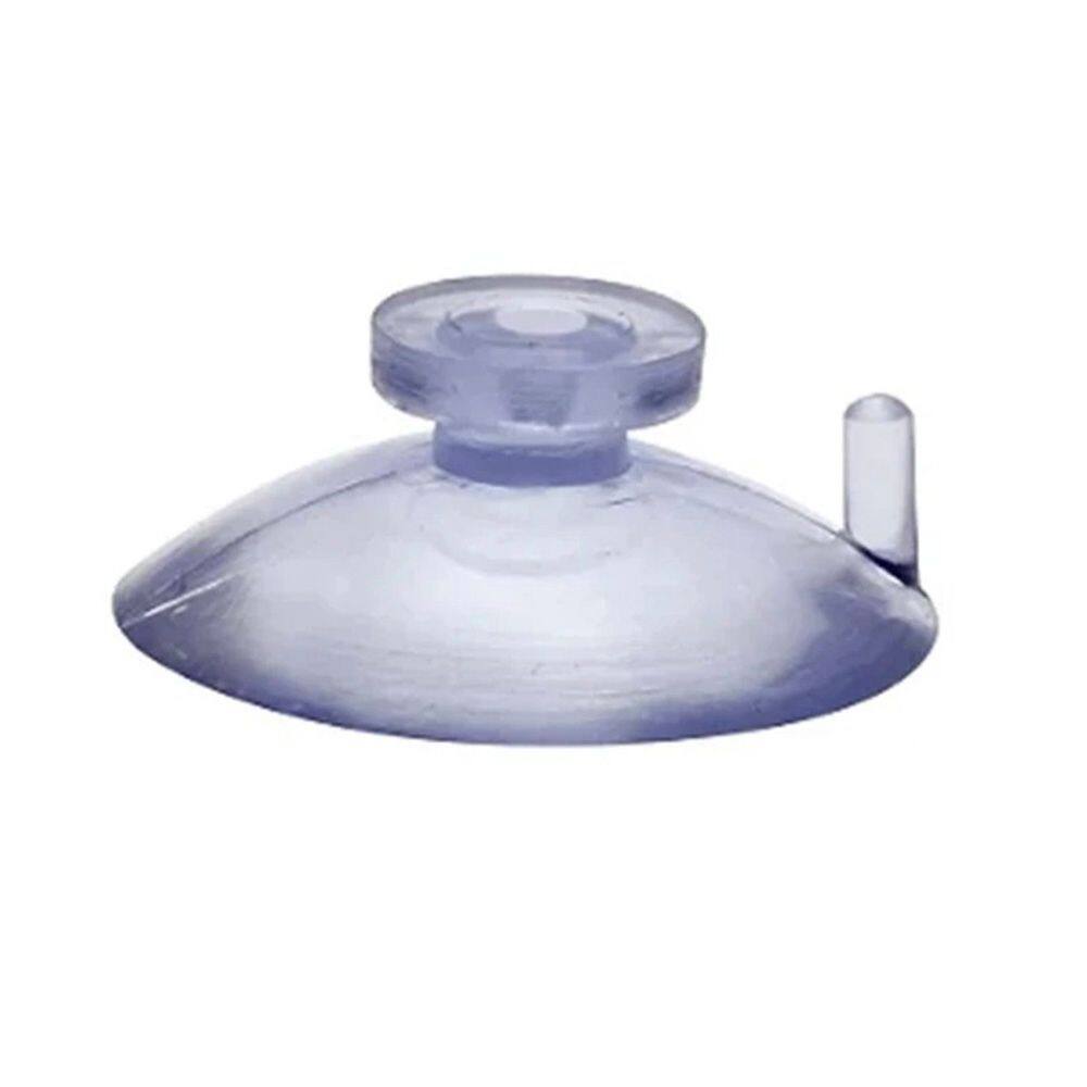4 Ventosa 40mm 4cm Cabeça Botão PVC P/Vidro Superfície Lisa