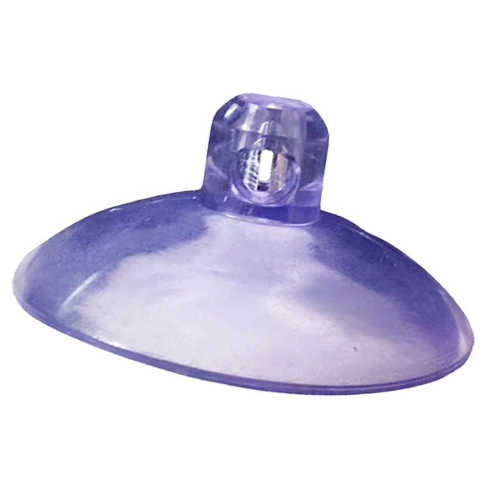2 Ventosas 4 cm Cabeça Redonda PVC P/Vidro Superfície Lisa