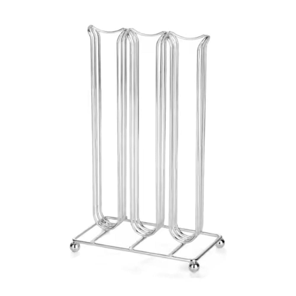 Suporte Porta 42 Cápsulas Café Torre Organizadora Inox Prateado