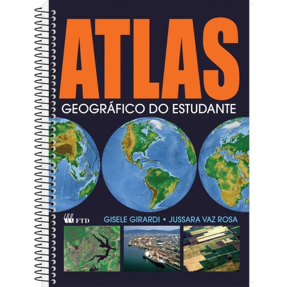 Livro Atlas Geográfico do Estudante 160 páginas - F.T.D.