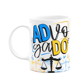 Caneca Profissões - Advogado - 325ml - Branca