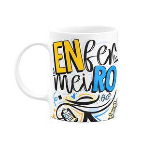 Caneca Profissões - Enfermeiro - 325ml - Branca