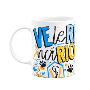 Caneca Profissões - Veterinário - 325ml - Branca