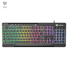Teclado mecânico ONIKUMA G32 com botão de membrana preto
