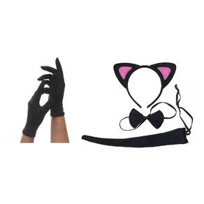 Kit Fantasia Gatinha Gato Carnaval Halloween