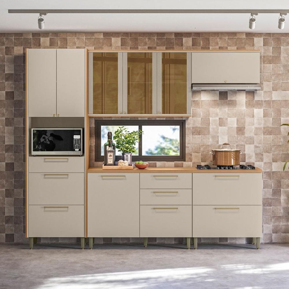 Jogo de Cozinha Compacta Hanoi Jequitiba Off White