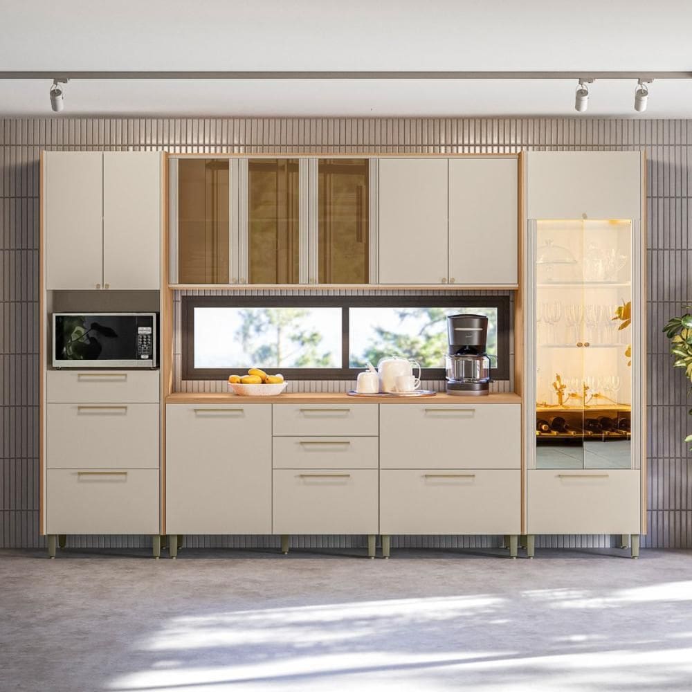 Jogo de Cozinha Compacta Kyushu Jequitiba Off White