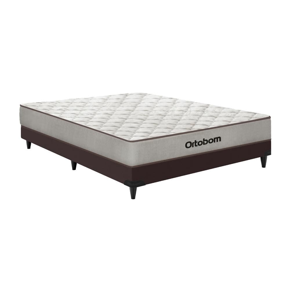 Cama box e Colchão Misto Robust Casal (138x188x63) - Ortobom