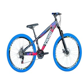 Bicicleta Vikingx Preto Rosa 26 Câmbios Shimano Roda Vmaxx 21 Velocidades