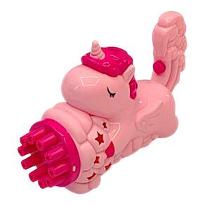 Lançador de Bolhas de Sabão +3 Anos Unicórnio Bolinhas Coloridas Infantil Brasilflex