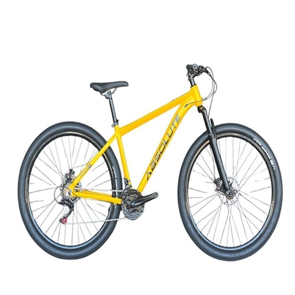 Bicicleta Absolute Nero 5 Amarelo 21 Velocidades Câmbios Shimanos
