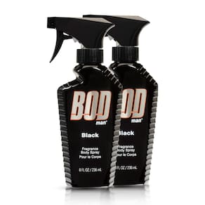Fragrance Body Spray Bod Man Black 240 ml (pacote com 2)