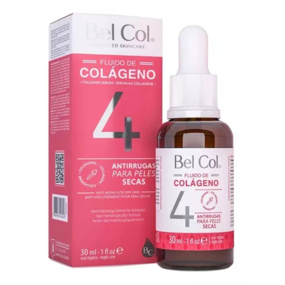 Fluido de Colágeno 4 Peles Secas 30ml Bel col