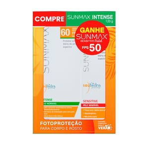 Kit Protetor Solar Sunmax Intense FPS 60 120g
