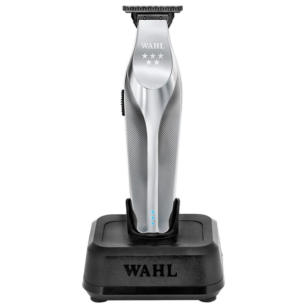 Máquina de Acabamento Profissional Sem Fio Wahl Hi-Viz Cordless Íons de Lítio Prata Bivolt