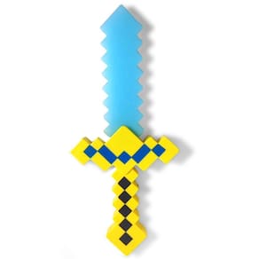 Espada Pixel De Diamante - 36Cm Com Som E Luz