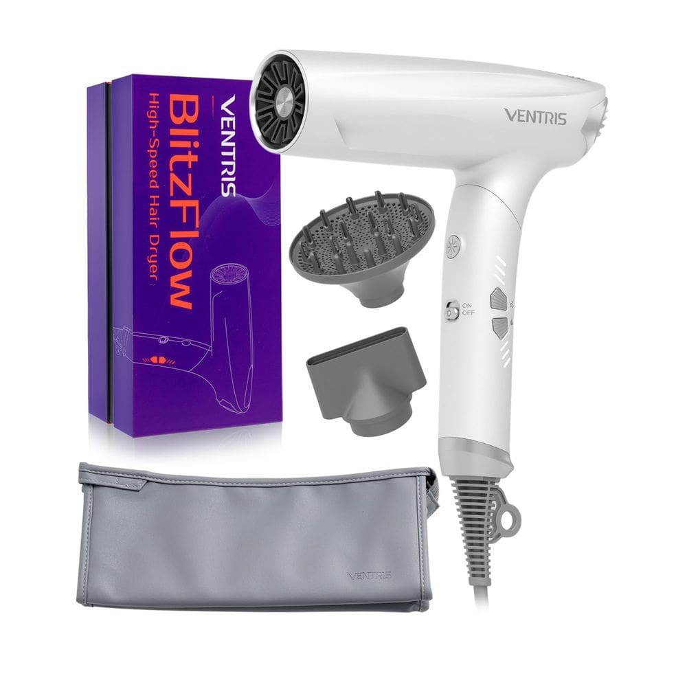 Secador de cabelo VENTRIS Ionic com difusor magnético leve