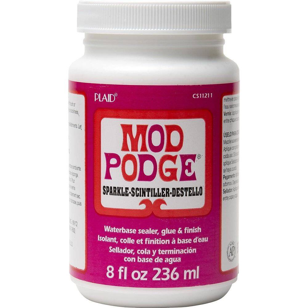 Mod Podge Sparkle Cola/Selador Decupage Acabamento Brilhante