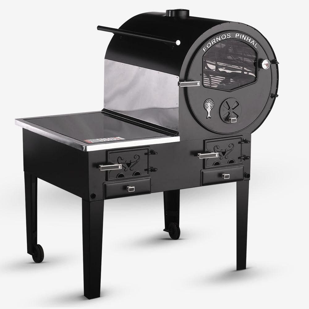 Forno Acoplado Prime Preto Chapa Vitroceramica Na Esq