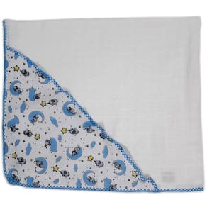 Fralda Quadriculada Com Capuz Estampado Masculino 68X78Cm