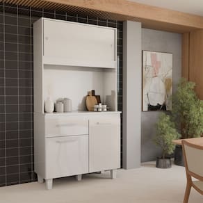 Cozinha Compacta Primavera 4 Portas 1 Gaveta Branco - Panorama Móveis