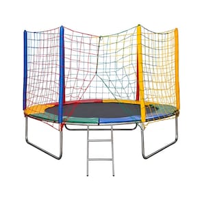 Cama Elástica 2,44m Infantil Colorida Premium Resistente