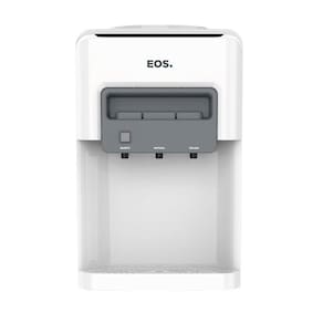 Bebedouro de Mesa para Garrafão EOS Mineralle Eletrônico Água Quente, Fria e Natural Branco EBE06QB 220V